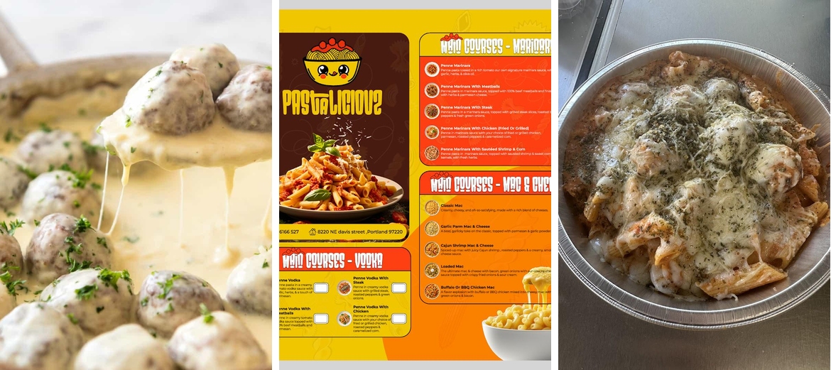 Pastaliciouz Menu